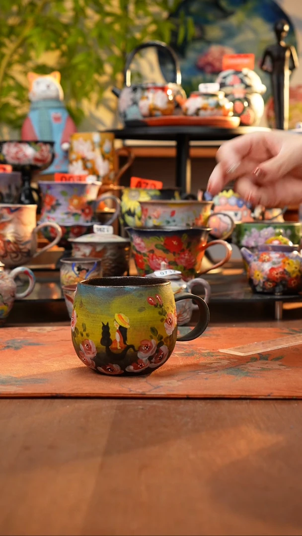 瓷片景德镇手工手绘073