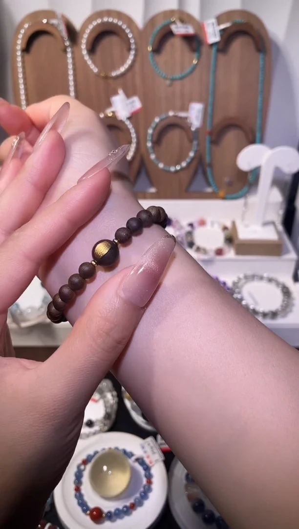 未镶嵌手串水晶沉香6mm设计款