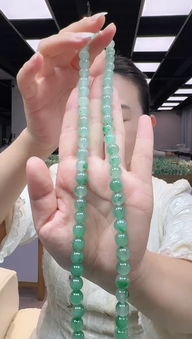 项链未镶嵌石英质玉9+mm项链