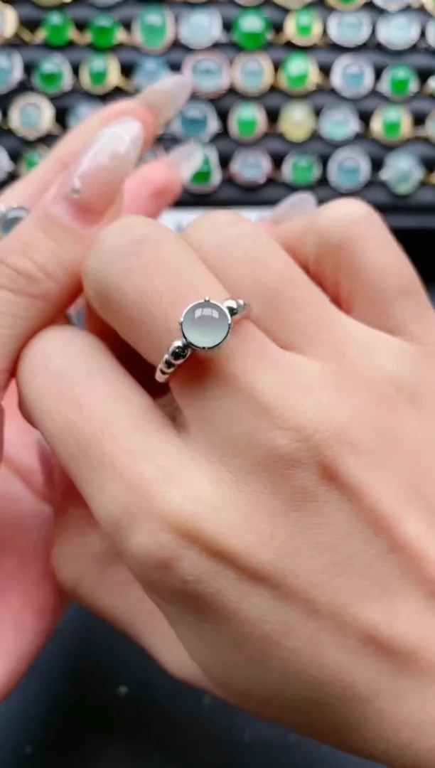 【闪购商品】翡翠戒指银S925镶嵌11111111111