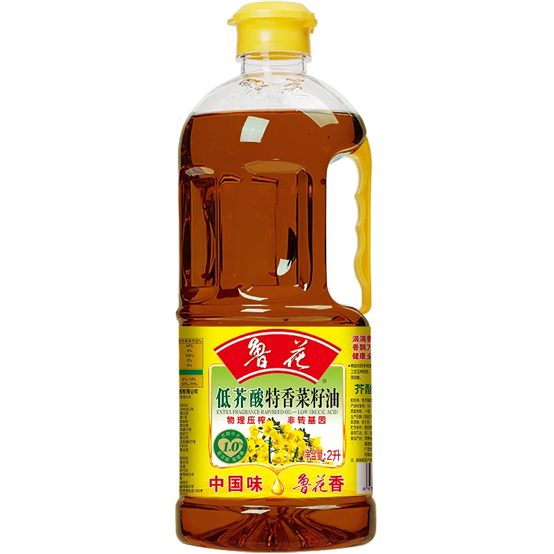 鲁花低芥酸特香菜籽油2L  物理压榨工艺非转基因 食用油
