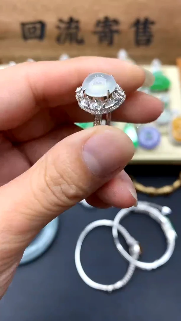 【闪购商品】翡翠戒指18K金镶嵌374-中国好珍宝