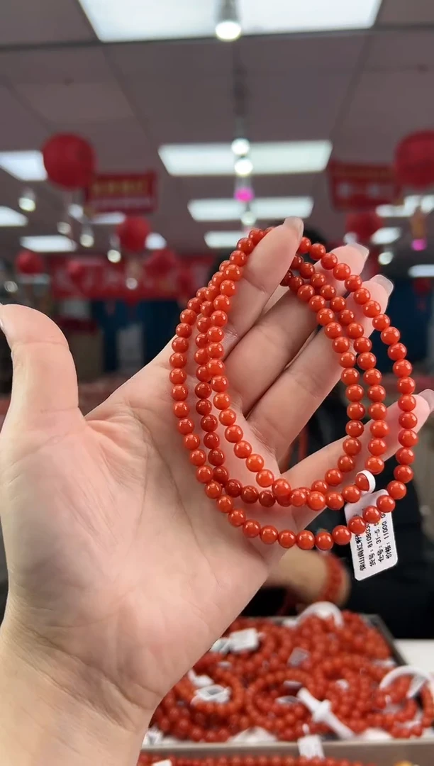 【闪购商品】南红玛瑙珠串未镶嵌多样发其一/5/81080305001