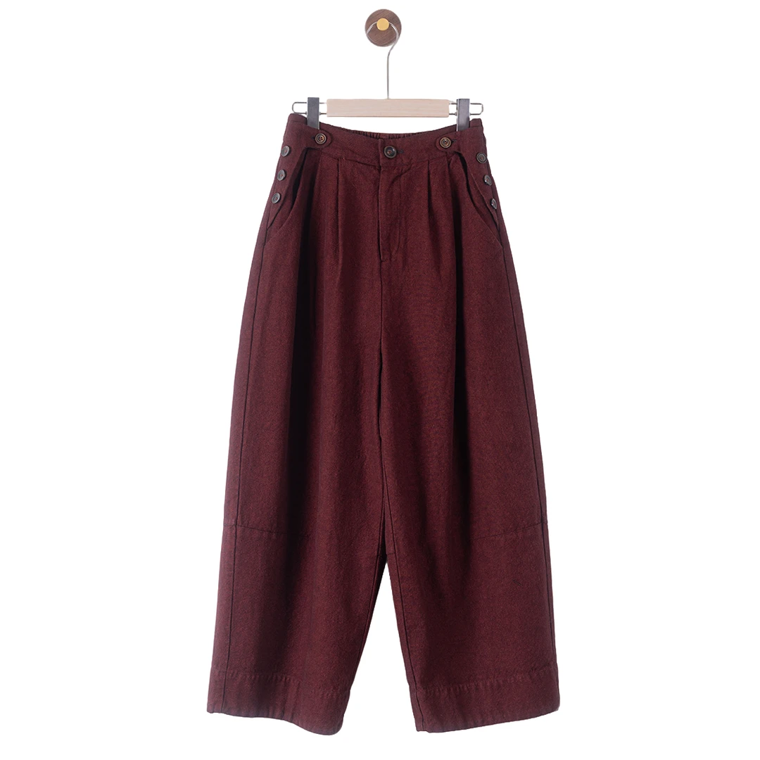 小雨推荐 喜木山 牛仔休闲裤 24FK3035 小众文艺春节穿搭气质舒适