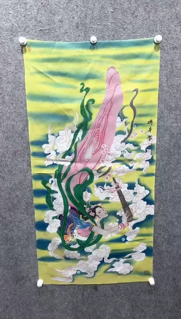 国画张传亭老师的红袍作品