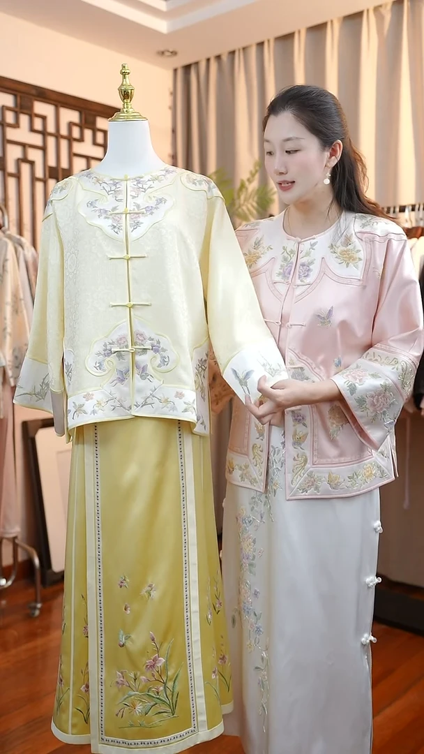 刺绣桑蚕丝非遗苏绣服饰上衣
