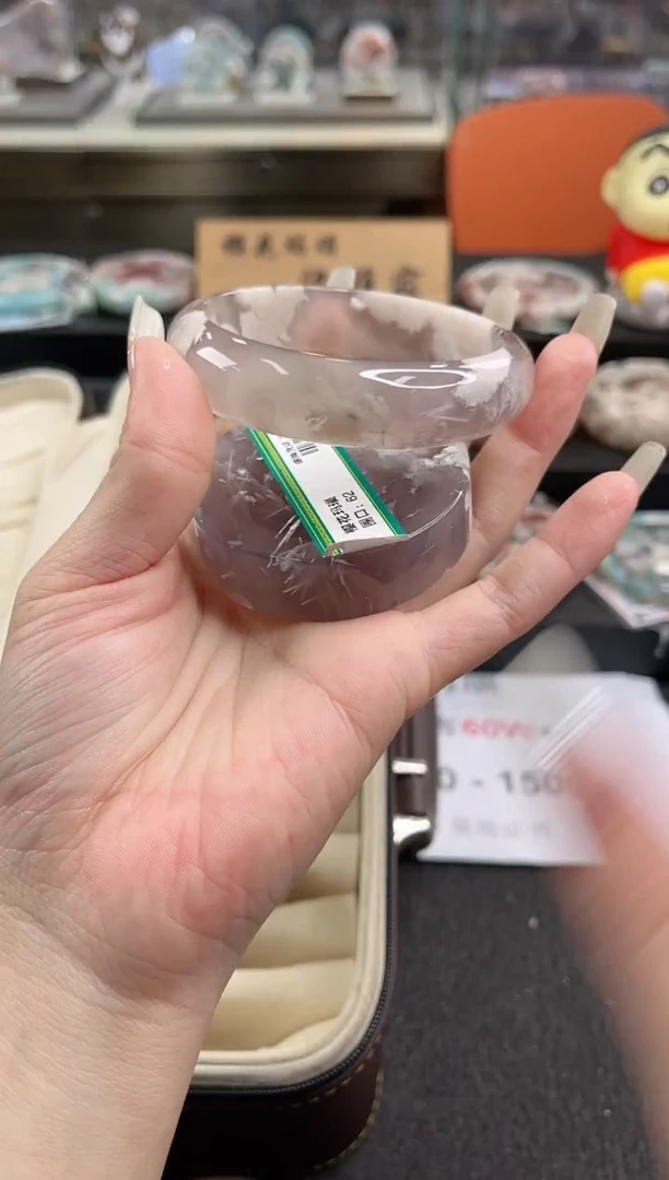 未镶嵌手镯石英质玉54圈口（赠品镯心）6751692