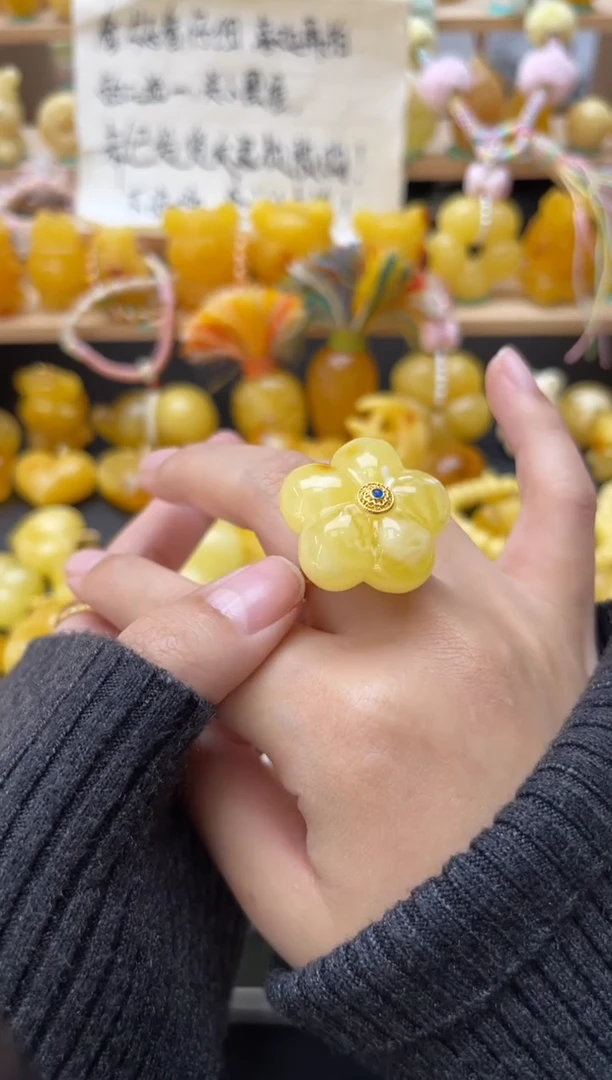 琥珀银S925镶嵌珠宝奇石021琥珀蜜蜡微瑕