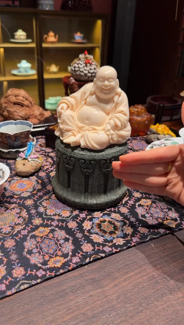 喜**宁持珠弥勒     加底座