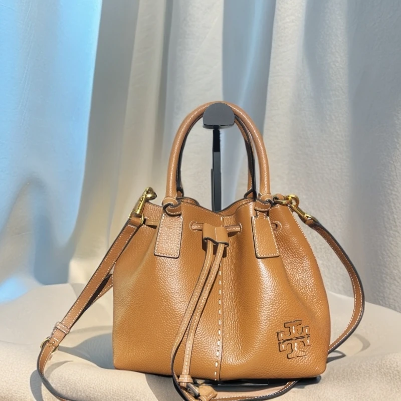 95新 TORY BURCH/汤丽柏琦 棕色 手提斜挎包 1688 9453