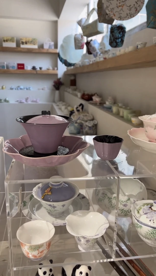 【闪购商品】紫气东来-水月盖碗+杯+壶承