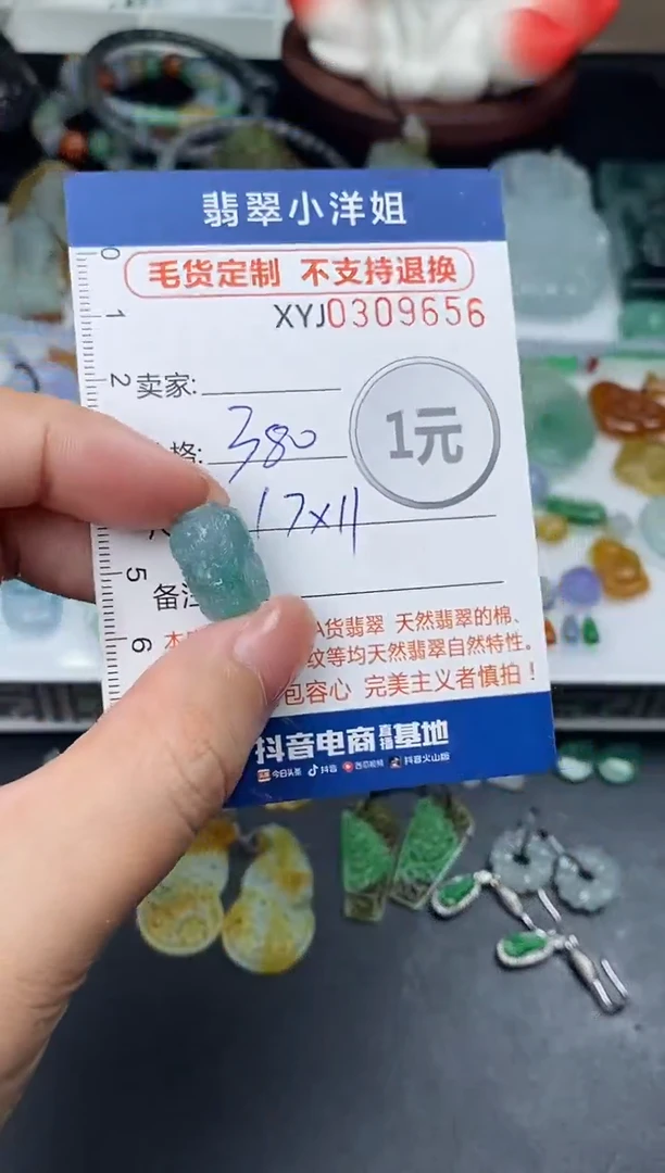 未镶嵌定制翡翠毛货商品 不退换/ 9656