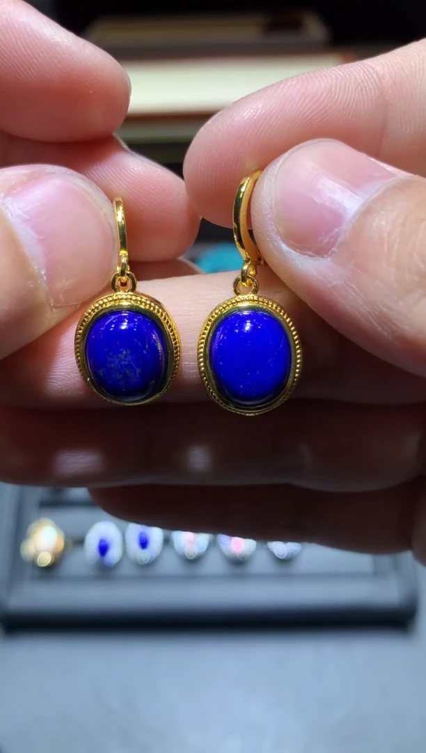 【闪购商品】青金石耳饰未镶嵌P83