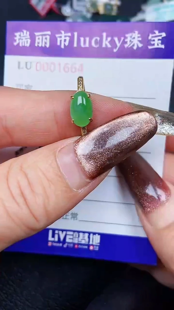 颈饰银S925镶嵌翡翠1664