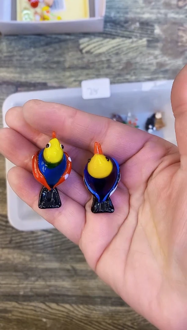 【闪购商品】琉璃手工艺品小鸟2个