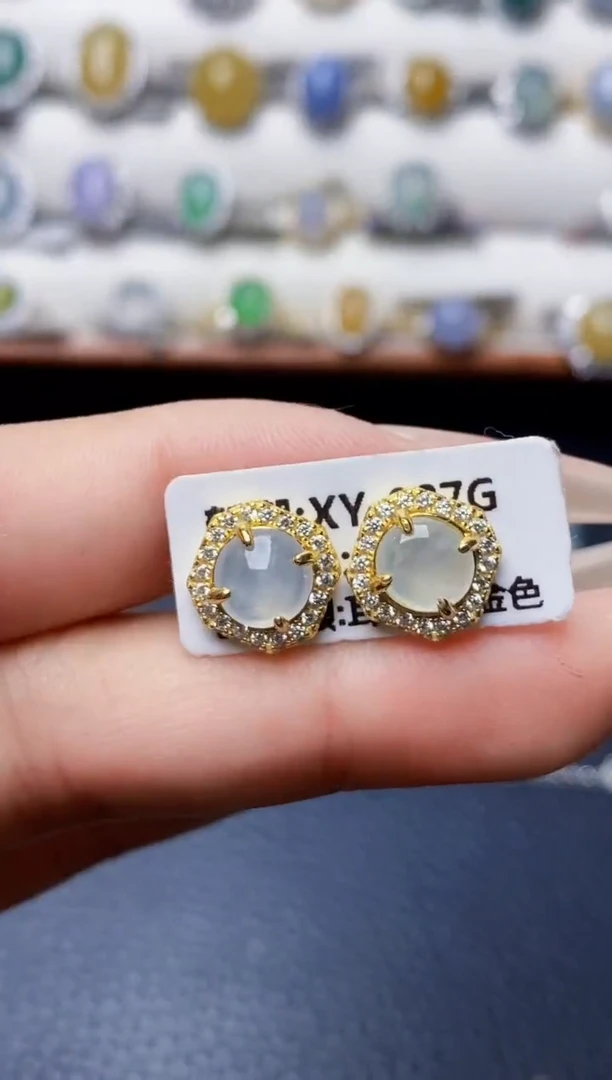 银S925镶嵌戒指翡翠6052