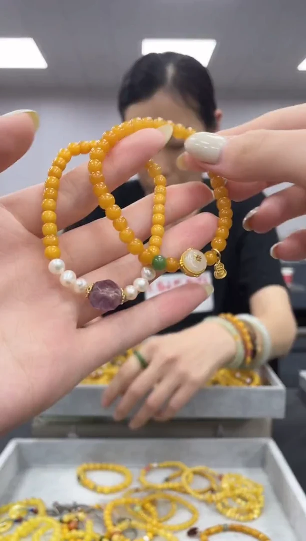 未镶嵌蜜蜡手链多样性拍一发一z随机