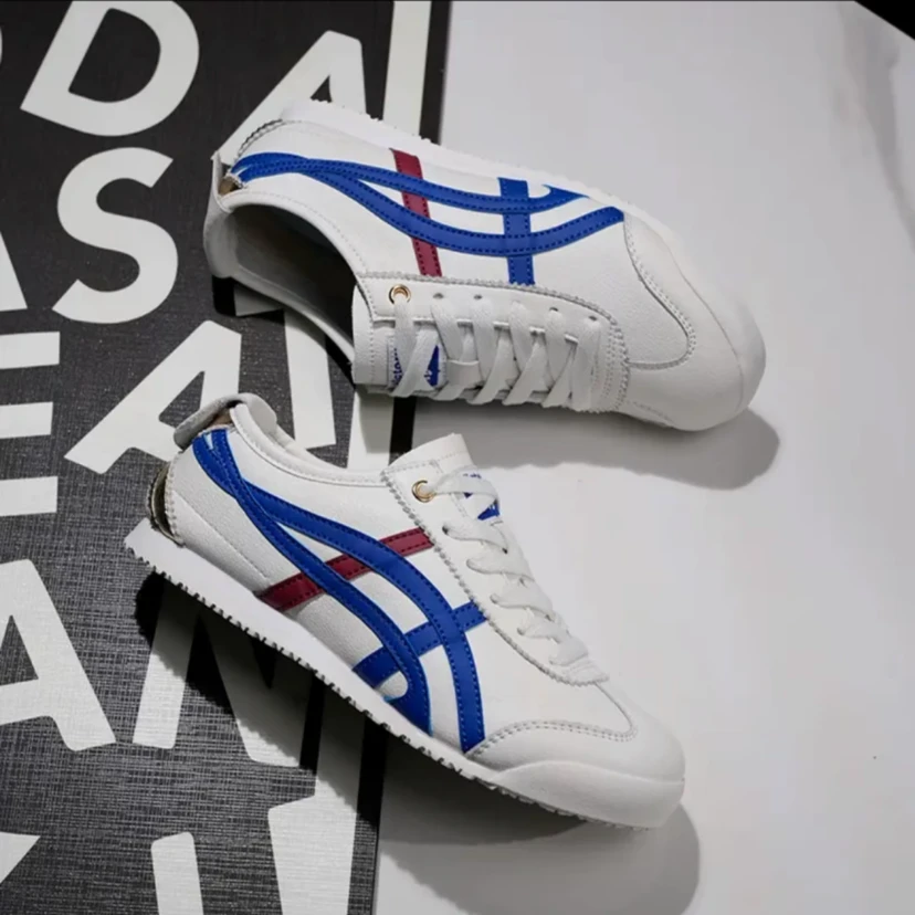 2025夏季真皮透气时尚百搭运动休闲潮鞋男女情侣阿甘德训鞋