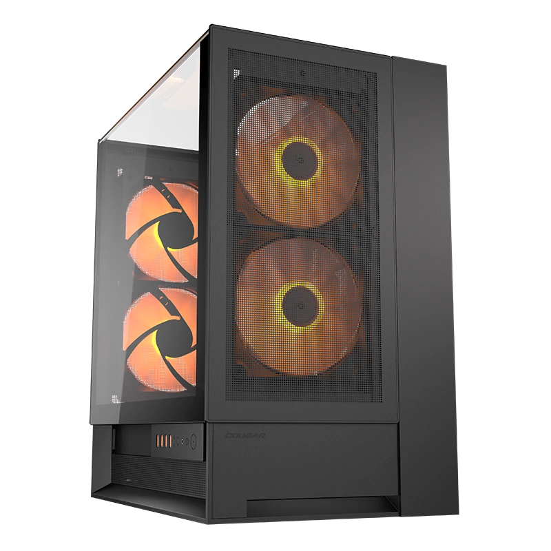 骨伽骨伽OmnyX 双擎透明MATX开孔散热模块化无螺丝快拆电竞机箱