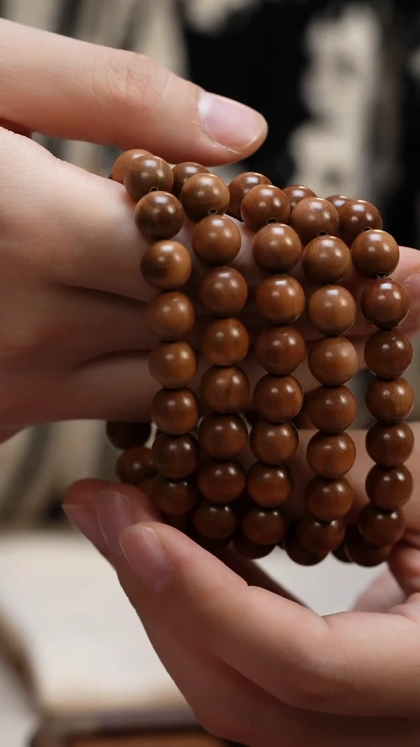 檀香木手串/手链老山檀香1.0圆珠多样式发其一留疤微瑕