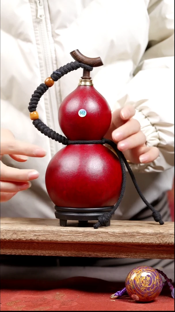 662号纯手工制作天然大漆真葫芦【不包全品介意慎拍】