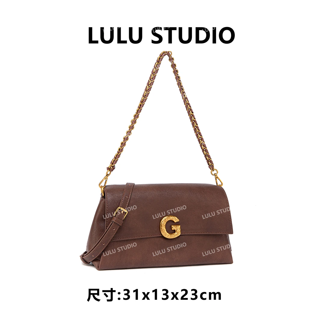 【RAIN.CUN】【G家大包】QYX-81630-可可棕RAIN.CUN百搭腋下斜跨女包