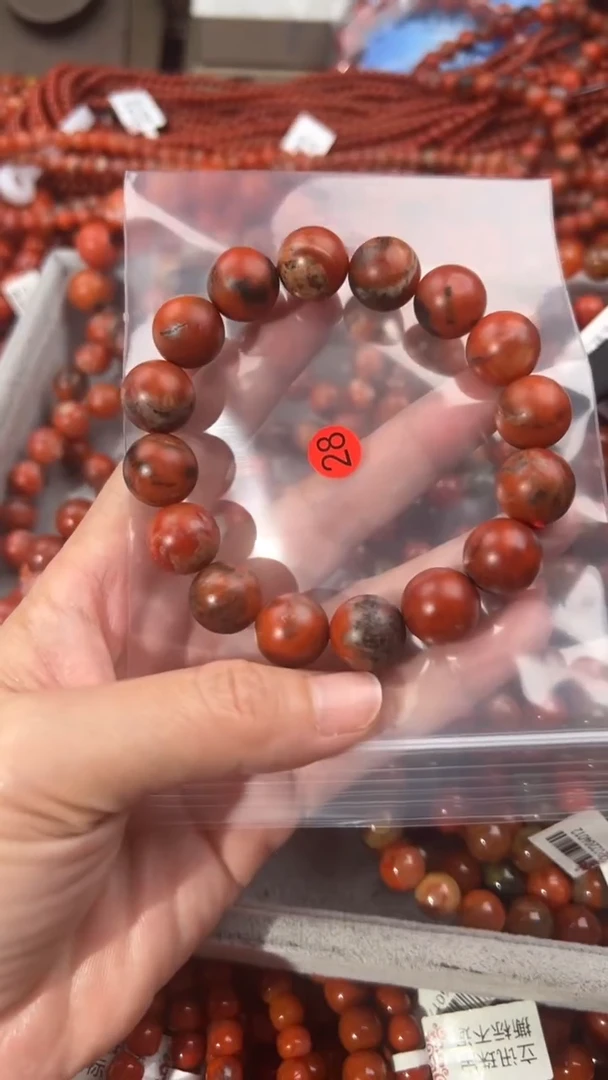 南红玛瑙手串未镶嵌13+
