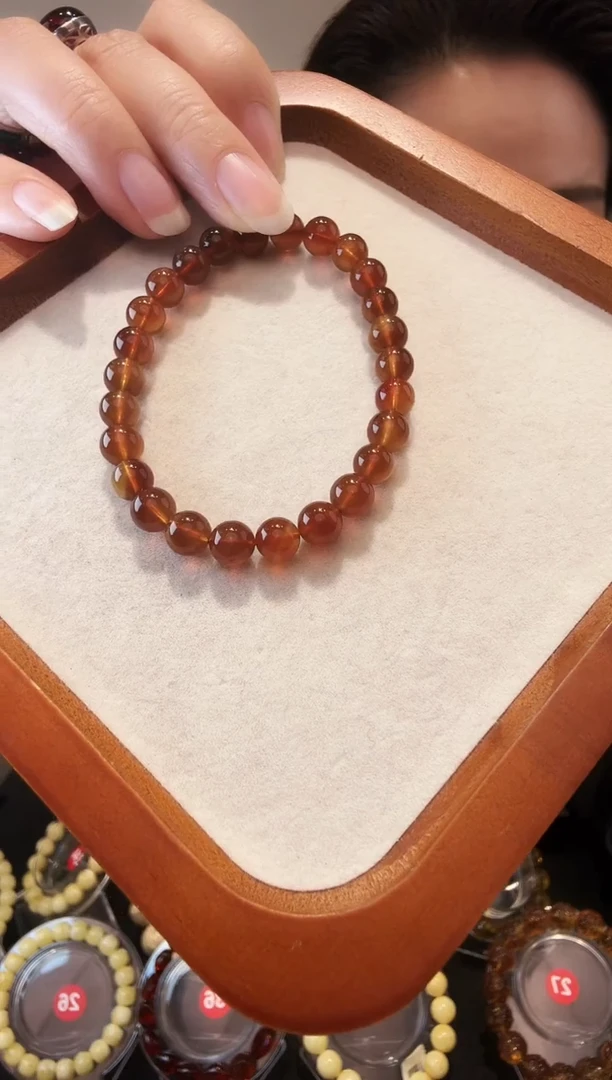 手链琥珀未镶嵌琥珀手串08