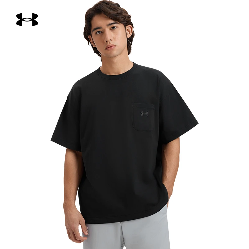 安德玛官方UA春夏Pocket男女情侣口袋运动休闲短袖T恤1389372