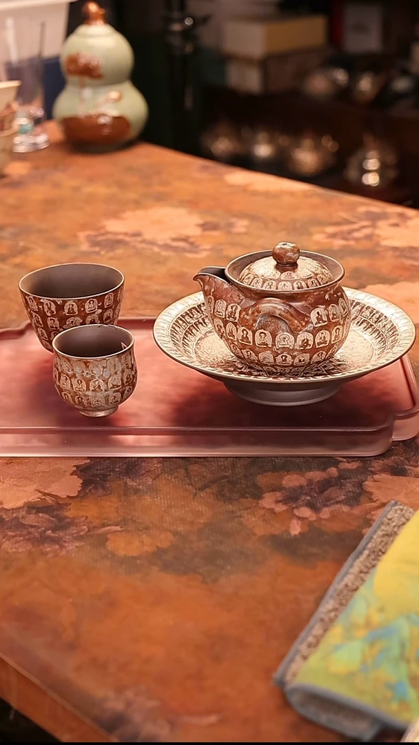 陶瓷茶具（无礼盒无茶盘）@@A9844