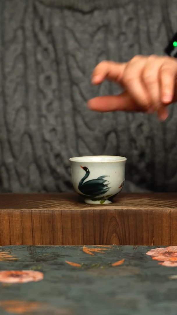 杯釉下彩手工手绘同款陶器