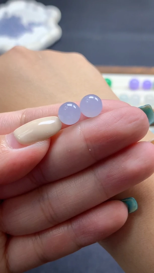 未镶嵌定制翡翠卡7.8mm