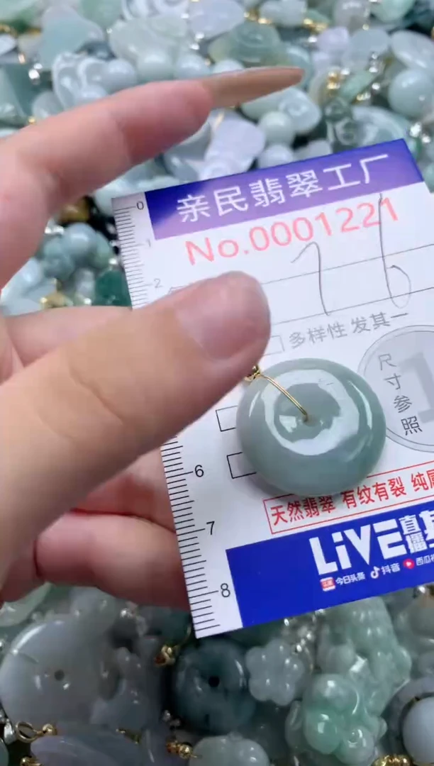翡翠未镶嵌吊坠(不含链)1221