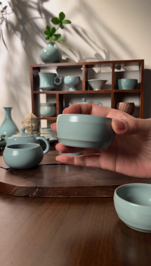 【闪购商品】杯清凉寺仿古釉色手签杯