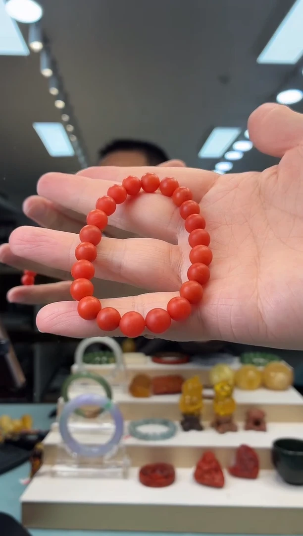 未镶嵌手串南红玛瑙手串
