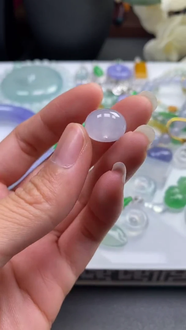 定制翡翠未镶嵌鼓珠