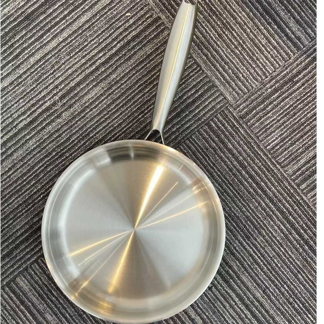 无涂层五层钢316L不锈钢煎锅