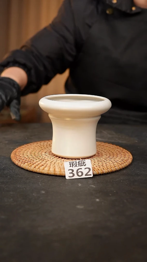 【闪购商品】瓷片362泥泥手工花盆口9高9