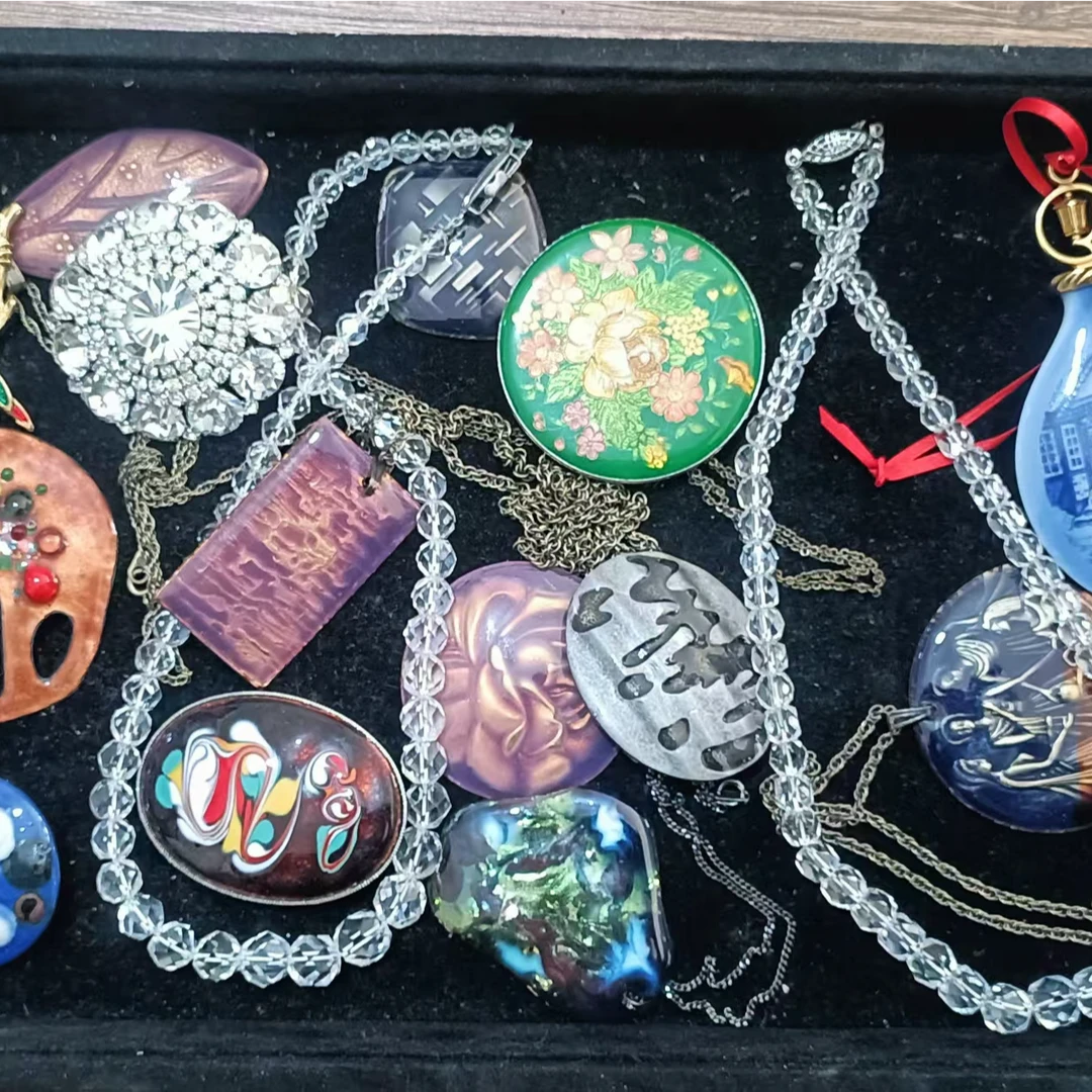 合金树脂项链 合金项链时尚复古创意素款