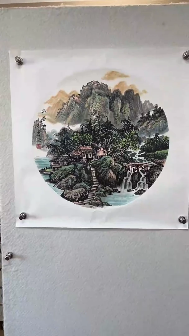 国画10郑长青院长 山水 2平尺