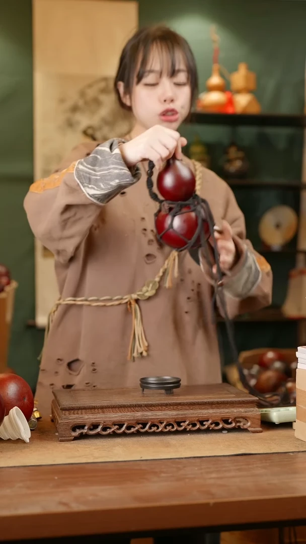 185号精品天然大漆酒葫芦一物一拍~