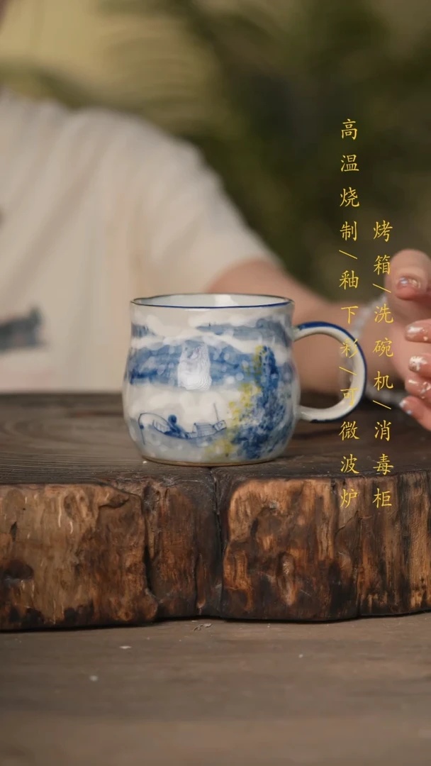 瓷片景德镇高温釉下彩可微波烤箱洗碗机