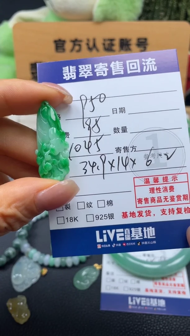 颈饰未镶嵌翡翠10151381