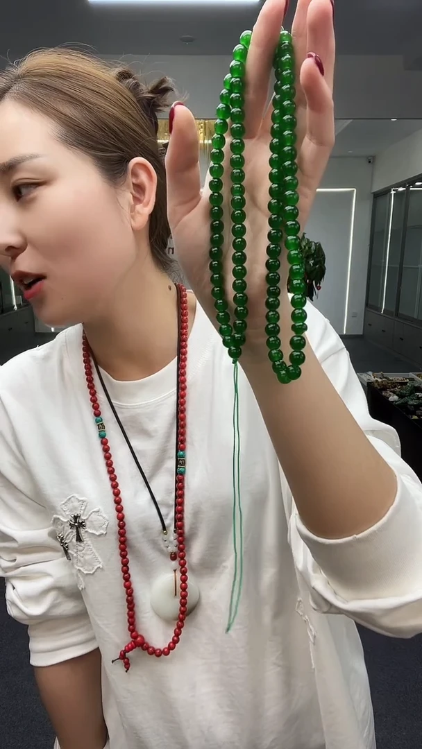 绿色卡8珠链多样性发货一件