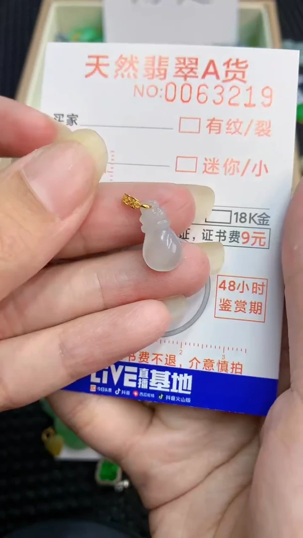 【闪购商品】翡翠颈饰18K金镶嵌            8