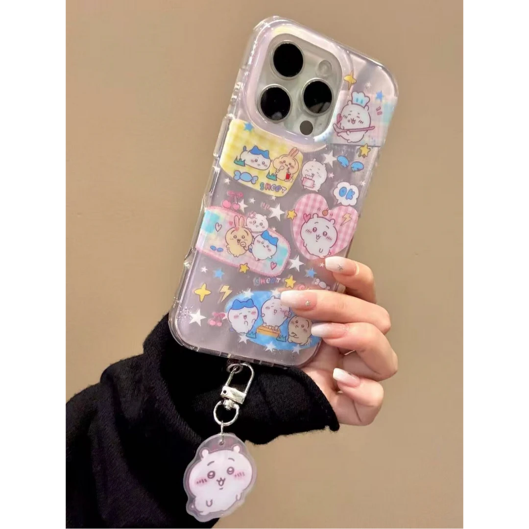 诚星泽乌萨奇卡通插画适用苹果16/15/14/13/12新款iPhone11手机壳