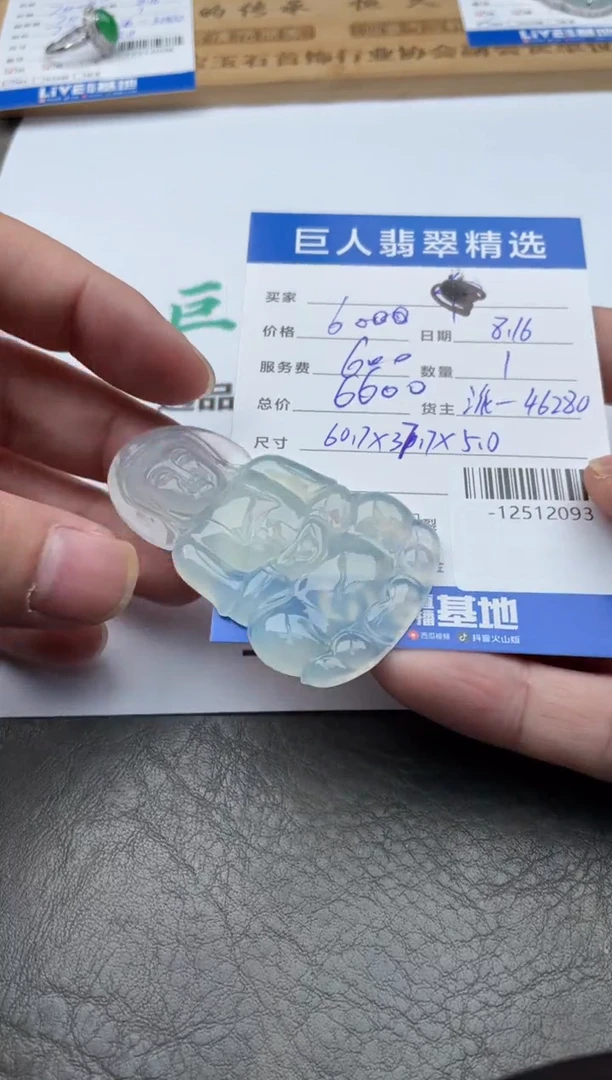 翡翠未镶嵌颈饰天**前-12512093