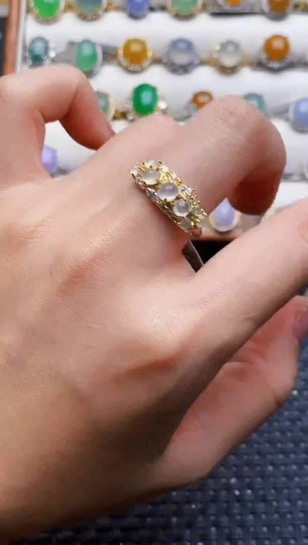 银S925镶嵌戒指翡翠1331