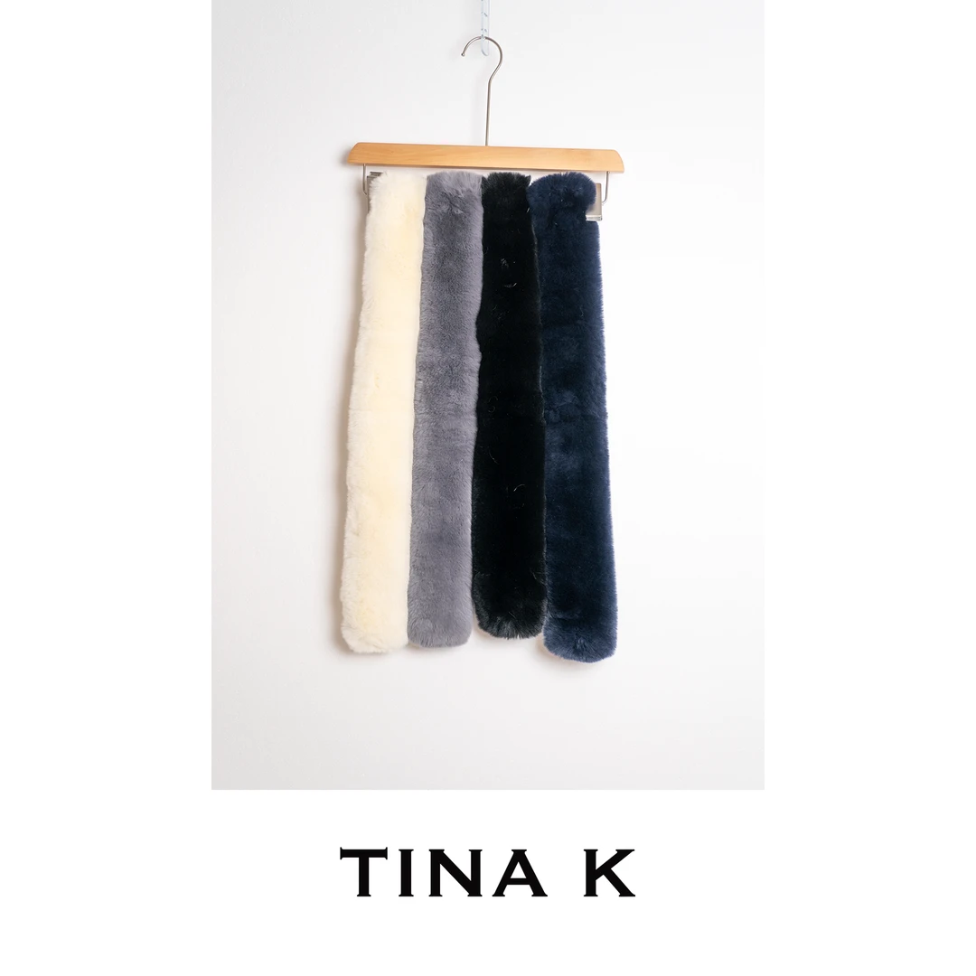 TinaK秋冬女士套头护颈户外保暖毛毛虫围脖WJ225637