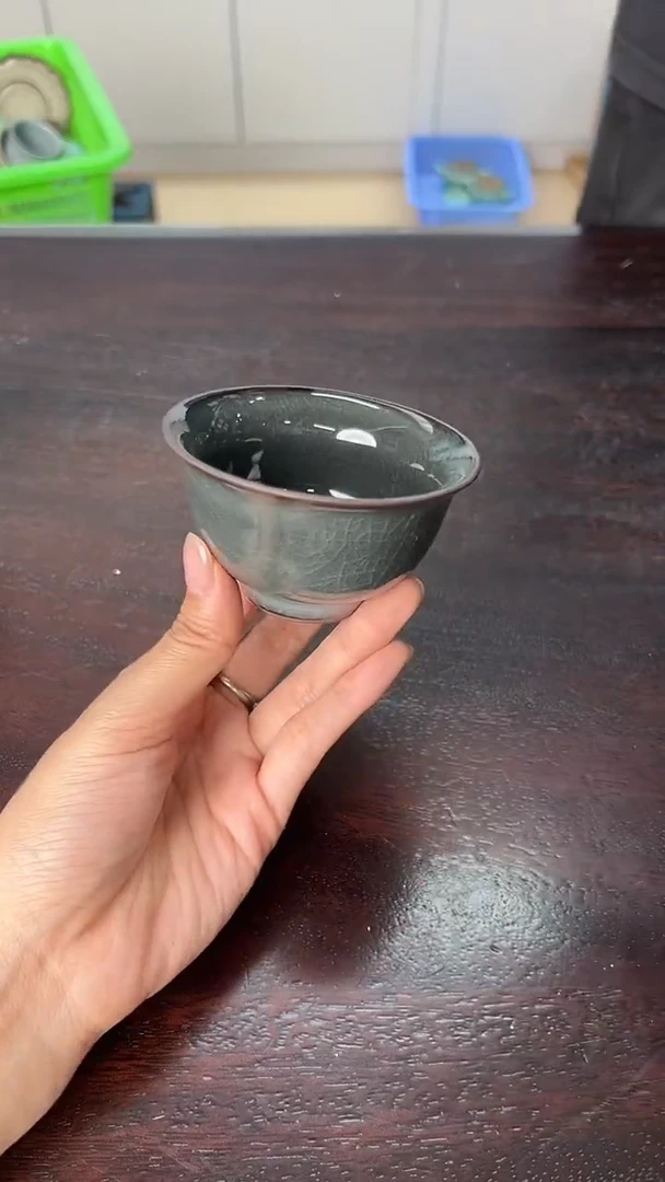 龙泉云间青瓷小米茶器